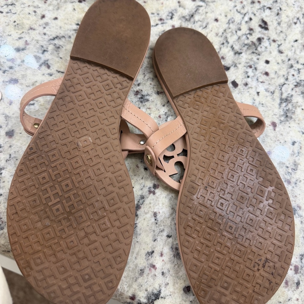 Tory Burch Beige Leather Sandals - Picture 3 of 3